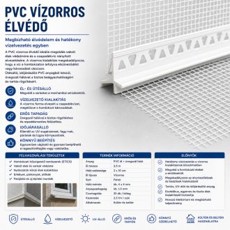 PVC vízorros élvédő